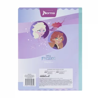 Libreta Cosida Frozen  100 Hojas   Cuadriculado  - 4 Believe Anna Y Elsa