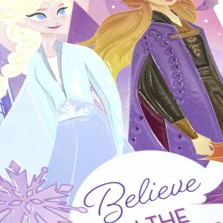 Libreta Cosida Frozen  100 Hojas   Cuadriculado  - 4 Believe Anna Y Elsa