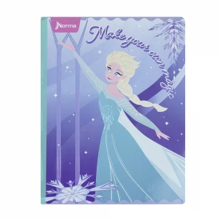 Libreta Cosida Frozen  100 Hojas   Cuadriculado  - 6 Elsa Make