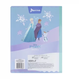 Libreta Cosida Frozen  100 Hojas   Doble Linea  - 3 Anna, Elsa Y Olaf