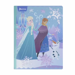 Libreta Cosida Frozen  100 Hojas   Doble Linea  - 3 Anna, Elsa Y Olaf