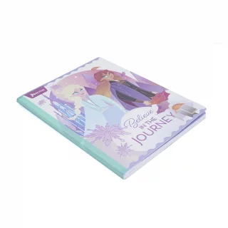 Libreta Cosida Frozen  100 Hojas   Doble Linea  - 4 Believe Anna Y Elsa