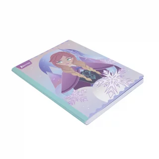 Libreta Cosida Frozen  100 Hojas   Doble Linea  - 5 Anna Copos Nieve