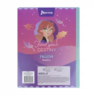 Libreta Cosida Frozen  100 Hojas   Doble Linea  - 5 Anna Copos Nieve