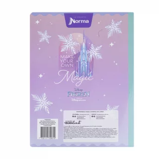 Libreta Cosida Frozen  100 Hojas   Doble Linea  - 6 Elsa Make