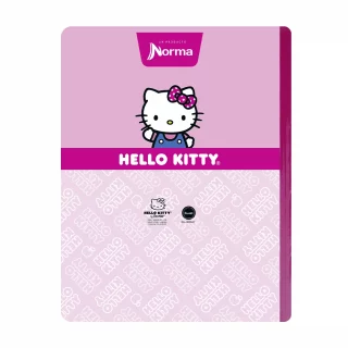 Libreta Cosida Hello Kitty    100 Hojas Cuadriculado  - Corazones