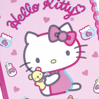 Libreta Cosida Hello Kitty    100 Hojas Cuadriculado  - Oso