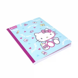 Libreta Cosida Hello Kitty    100 Hojas Cuadriculado  - Pensando