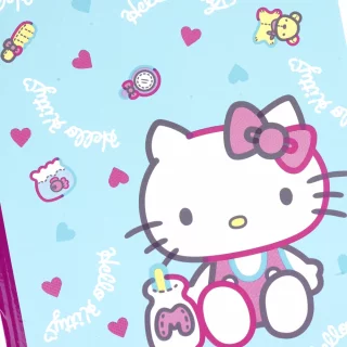 Libreta Cosida Hello Kitty    100 Hojas Cuadriculado  - Pensando