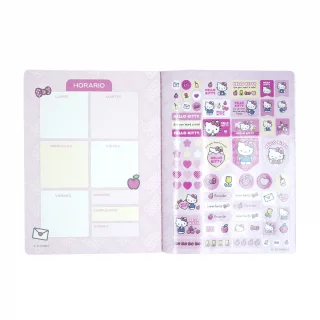 Libreta Cosida Hello Kitty    100 Hojas Doble Linea  - Arcoiris