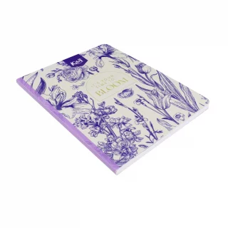 Libreta Cosida Kiut  100 Hojas   Doble Linea Bloom