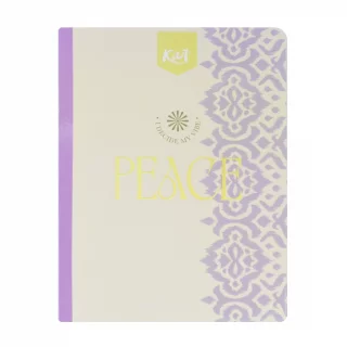 Libreta Cosida Kiut  100 Hojas   Doble Linea Peace