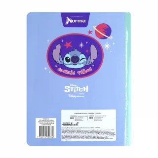 Libreta Cosida Stitch  100 Hojas   Cuadriculado  - 1 Chilled Vibes