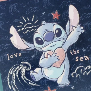 Libreta Cosida Stitch  100 Hojas   Cuadriculado  - 2 Love The Sea