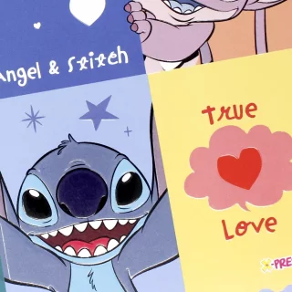 Libreta Cosida Stitch  100 Hojas   Cuadriculado  - 5 True Love