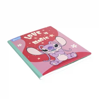 Libreta Cosida Stitch  100 Hojas   Cuadriculado  - 9 Love Is Magic