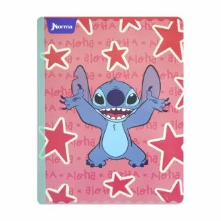 Libreta Cosida Stitch  100 Hojas   Doble Linea  - 10 Aloha Estrellas