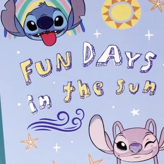 Libreta Cosida Stitch  100 Hojas   Doble Linea  - 6 Fun Days