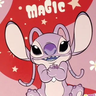 Libreta Cosida Stitch  100 Hojas   Doble Linea  - 9 Love Is Magic