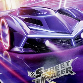 Libreta Cosida Street Racer  100 Hojas   Cuadriculado  - 9 Carro Morado Neon