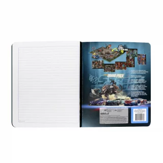 Libreta Cosida Street Racer  100 Hojas   Linea Corriente  - 10 Carro Azul Y Avion