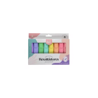 Resaltadores Kiut Pastel Caja X8