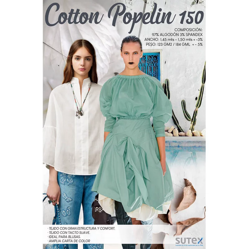 Cotton Popelin 150 20 Rose