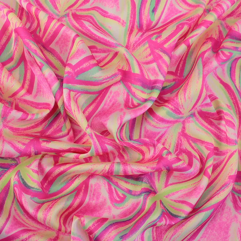 Satín Opaco Estampado Batti Neon Pink Colors