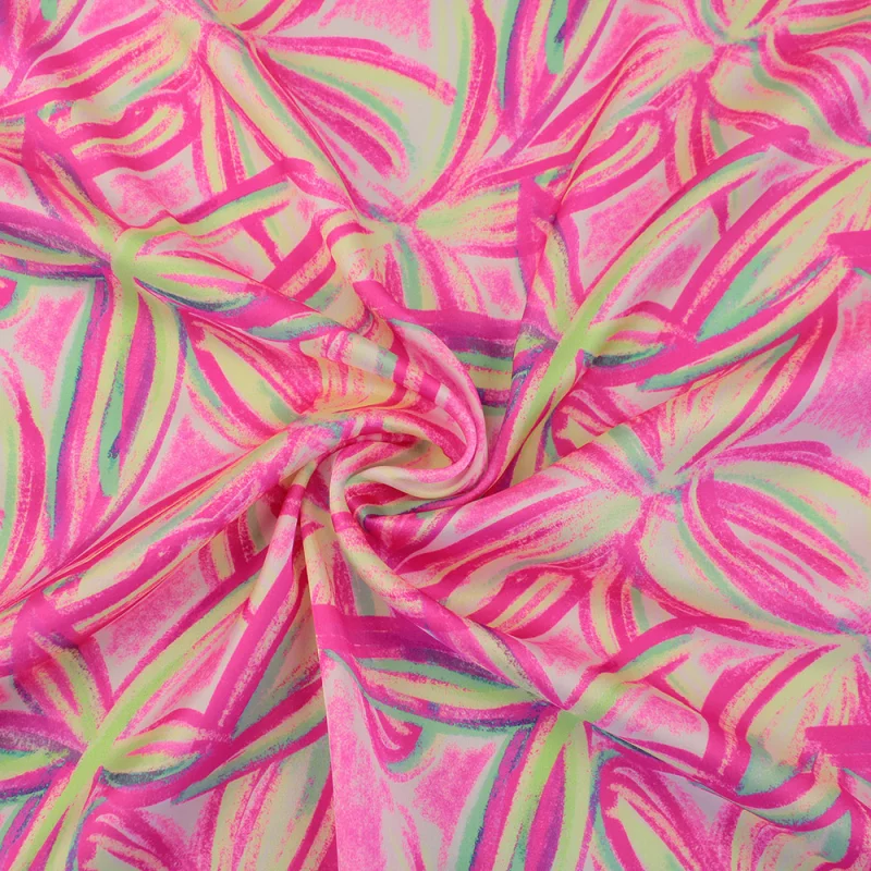 Satín Opaco Estampado Batti Neon Pink Colors